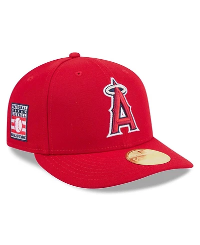 New Era Men's Red Los Angeles Angels Baseball Hall of Fame 59FIFTY Low Profile Fitted Hat