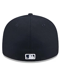 New Era Men's Navy Atlanta Braves Baseball Hall of Fame 59FIFTY Low Profile Fitted Hat