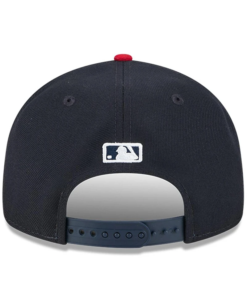 New Era Men's Navy Cleveland Guardians Baseball Hall of Fame Retro Crown 9FIFTY Adjustable Hat