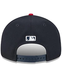 New Era Men's Navy Cleveland Guardians Baseball Hall of Fame Retro Crown 9FIFTY Adjustable Hat