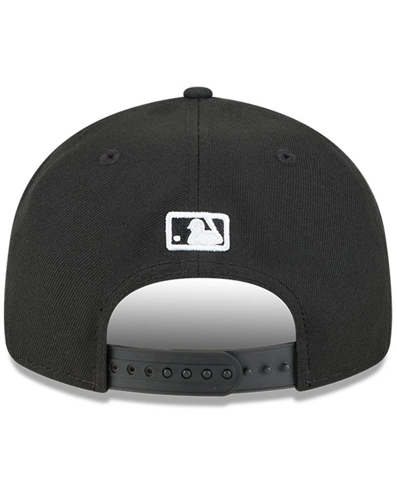 New Era Men's Black Pittsburgh Pirates Baseball Hall of Fame Retro Crown 9FIFTY Adjustable Hat