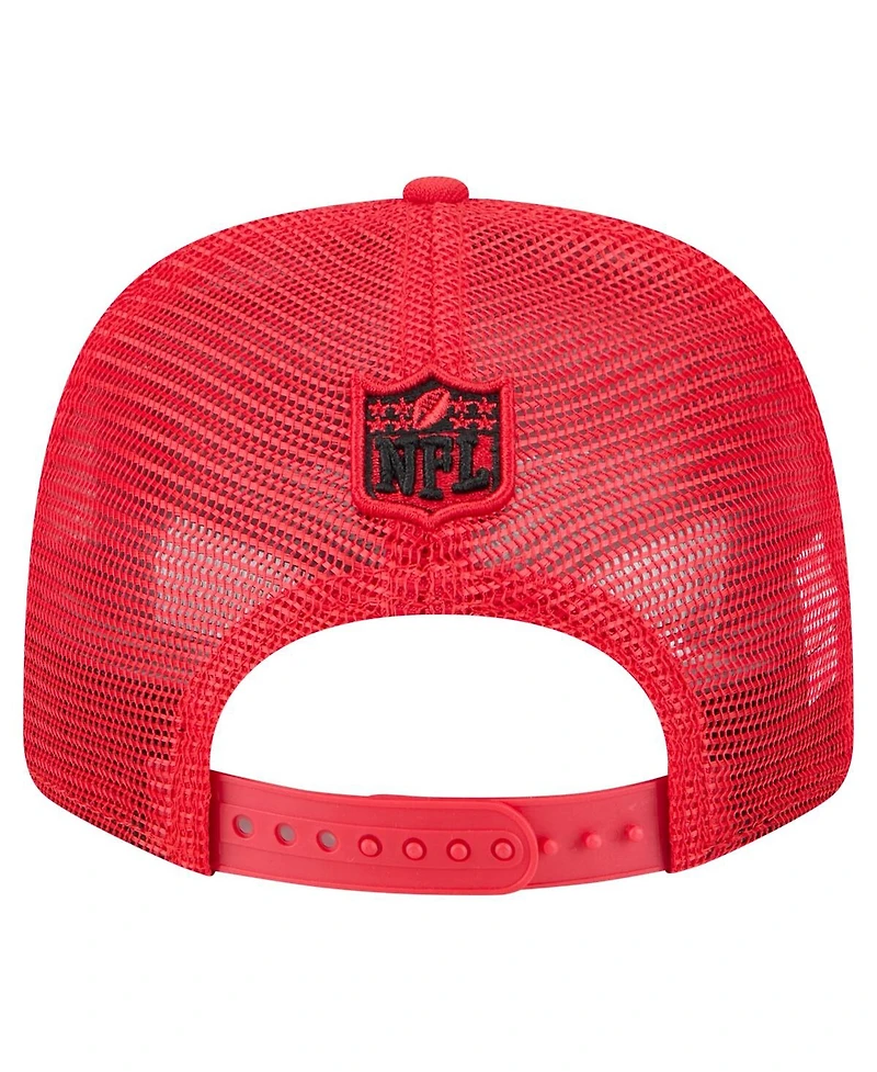 New Era Men's Red Kansas City Chiefs Team Collection 9SEVENTY Stretch-Snap Adjustable Hat