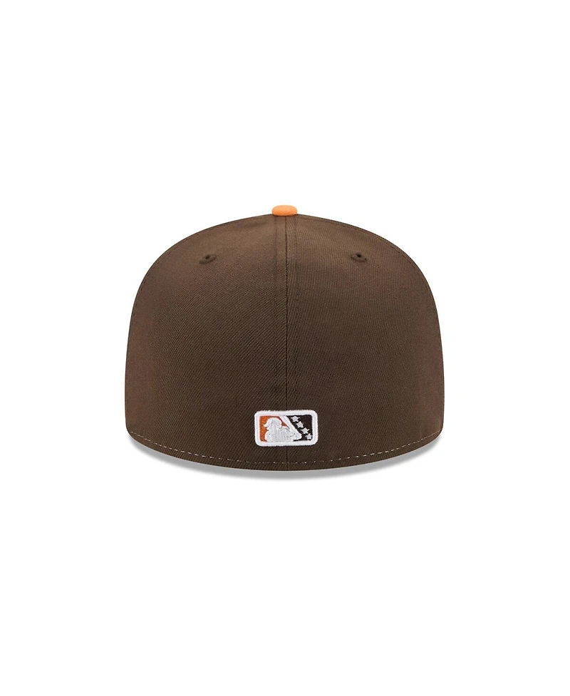 New Era Men's White Bowling Green Hot Rods Theme Nights 59FIFTY Fitted Hat