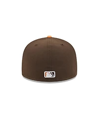 New Era Men's White Bowling Green Hot Rods Theme Nights 59FIFTY Fitted Hat