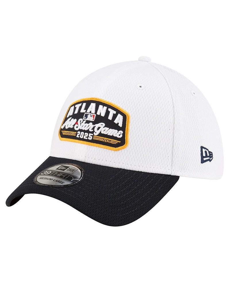 New Era Men's White Atlanta Braves 2025 Mlb All-Star Game Patch 39THIRTY Flex Hat