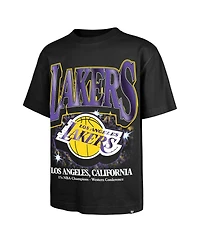 '47 Brand Men's Black Los Angeles Lakers Past Champs Collection Flashbulb Foundation T-Shirt