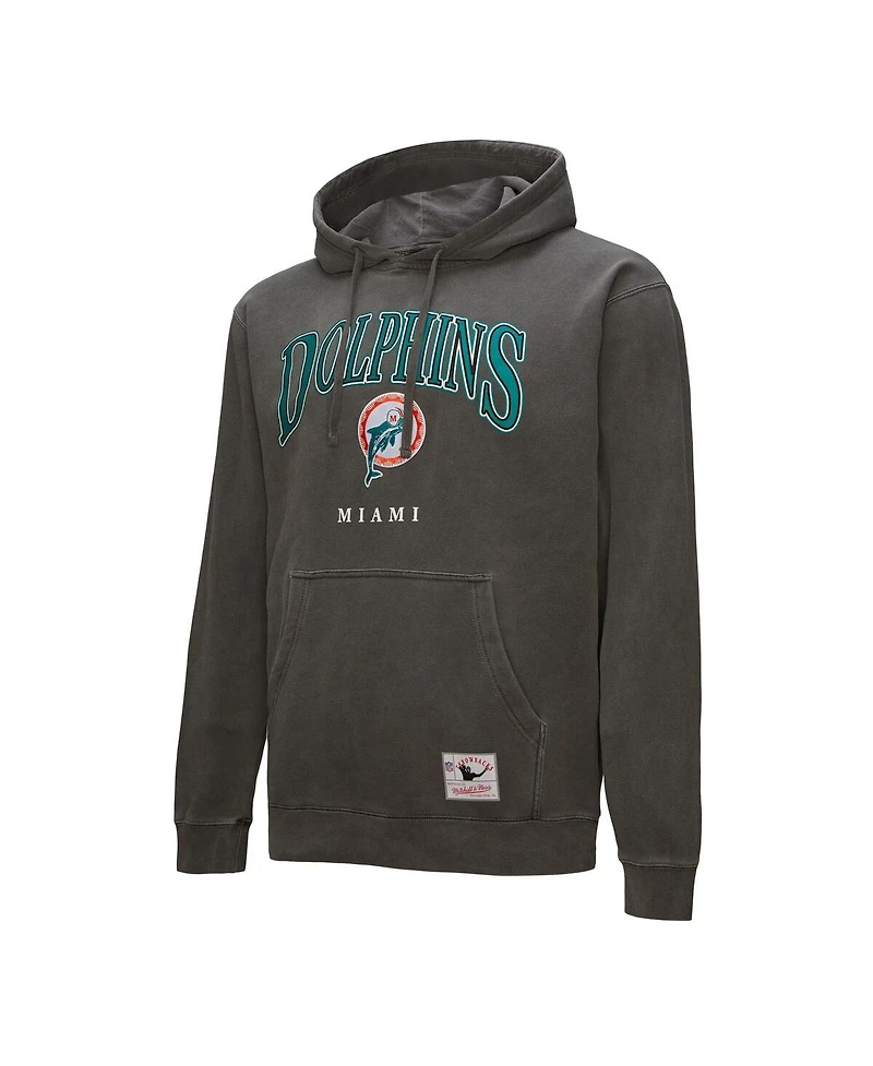 Mitchell & Ness Men's Gray Miami Dolphins Slot Pullover Hoodie