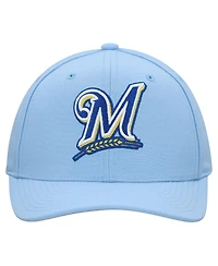 Mitchell & Ness Men's and Women's Powder Blue Milwaukee Brewers Basic Coop Pro Adjustable Hat