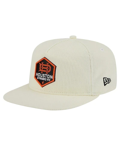 New Era Men's  Cream Houston Dynamo Fc 2025 Kickoff Snapback Golfer Hat