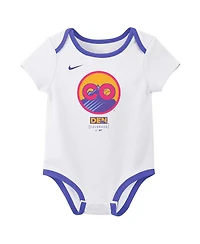 Nike Newborn 2-Piece White Colorado Rockies 2025 City Connect Bodysuit Set
