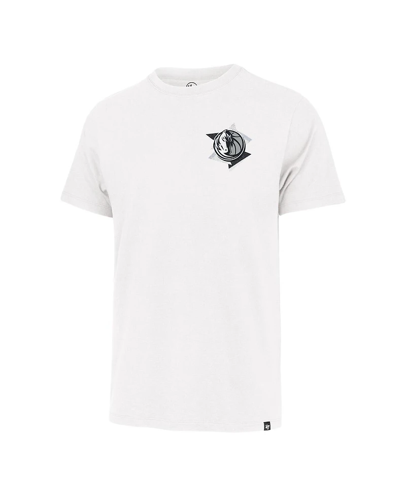 '47 Brand Men's White Dallas Mavericks City Edition Backboard Franklin T-Shirt