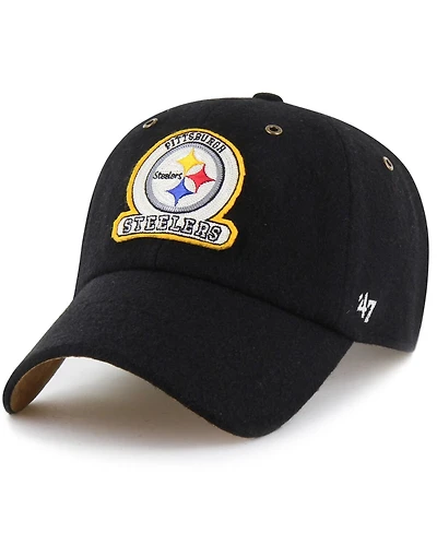 Stoney Clover Lane X '47 Brand Men's and Women's Black Pittsburgh Steelers Field Goal Clean Up Adjustable Hat
