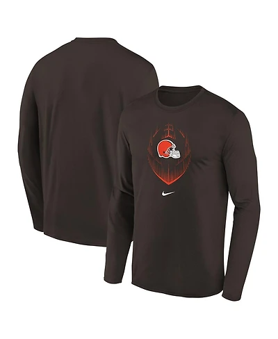 Nike Preschool Brown Cleveland Browns Legend Icon Long Sleeve T-Shirt