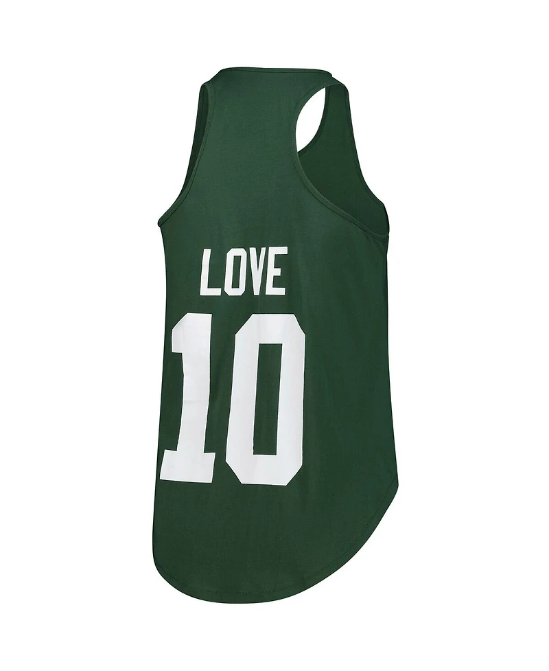 Fanatics Women's Jordan Love Green Bay Packers Plus Name Number Tank Top