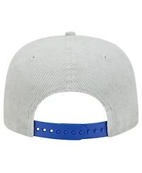 New Era Men's Gray Golden State Warriors Throwback Corduroy Golfer Snapback Hat