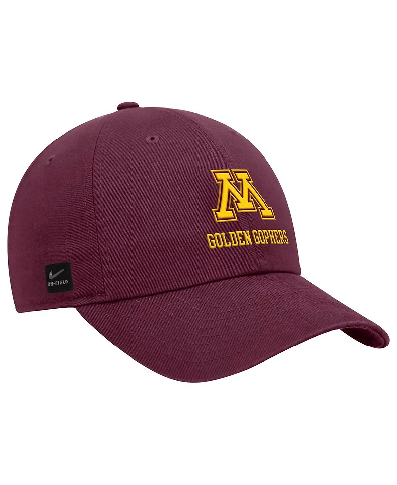 Nike Men's Maroon Minnesota Golden Gophers 2025 On-Field Club Adjustable Hat