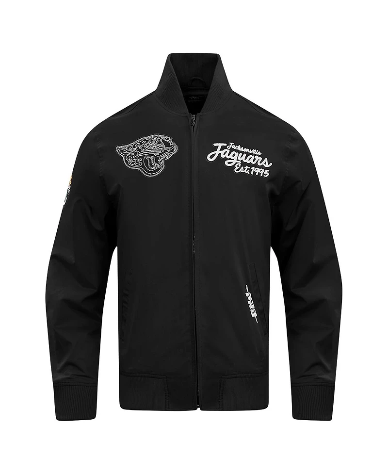 Pro Standard Men's Black Jacksonville Jaguars Paint The City Twill Full-Zip Jacket