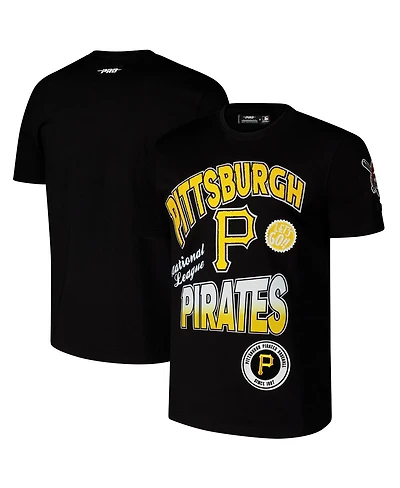 Pro Standard Men's Black Pittsburgh Pirates Turn It Up Dropped Shoulder T-Shirt