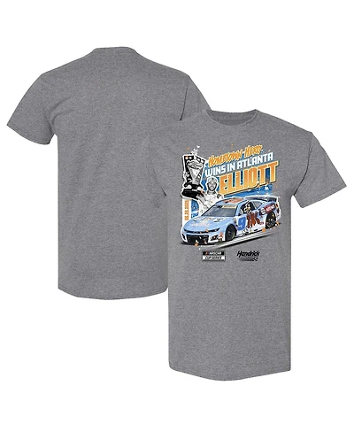 Checkered Flag Sports Men's Charcoal Chase Elliott 2025 Quaker State 400 Race Winner T-Shirt