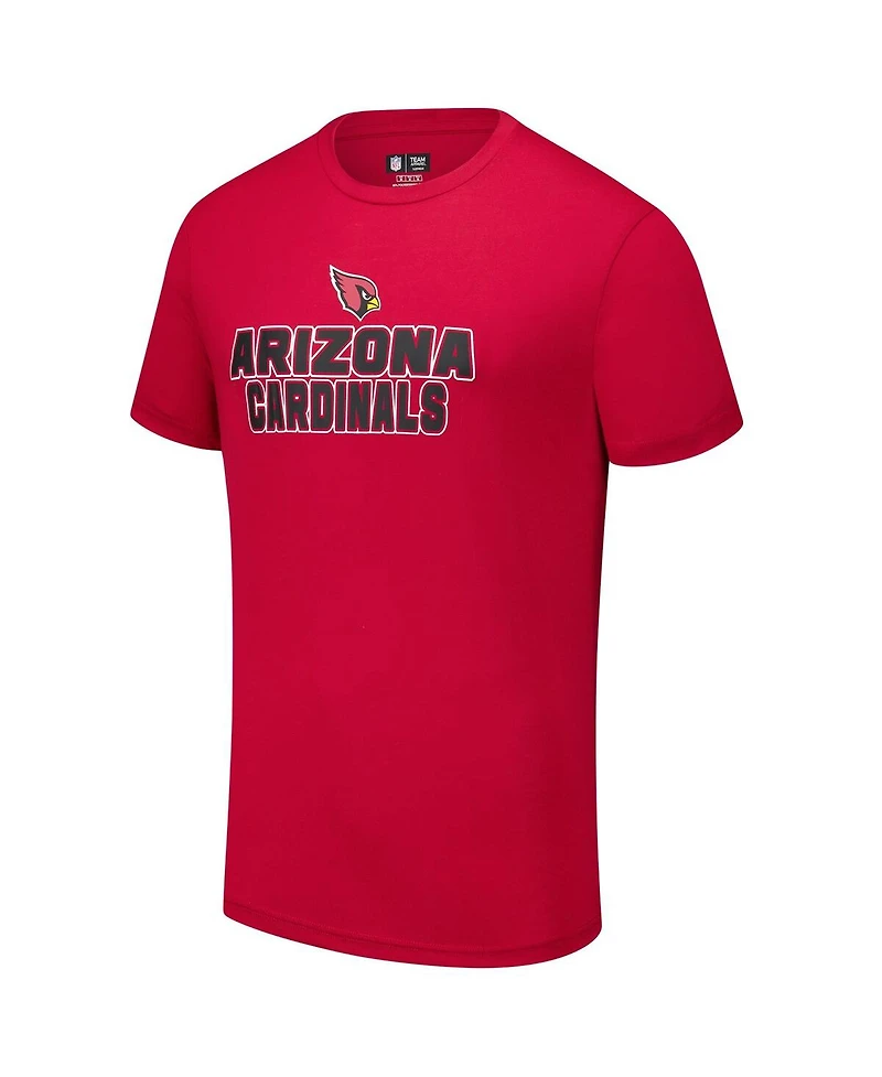 Concepts Sport Men's 2-Piece Cardinal/Black Arizona Cardinals Vector Top and Flannel Pants Sleep Set