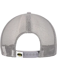 New Era Men's Gray Batman 9FIFTY Snapback Trucker Hat