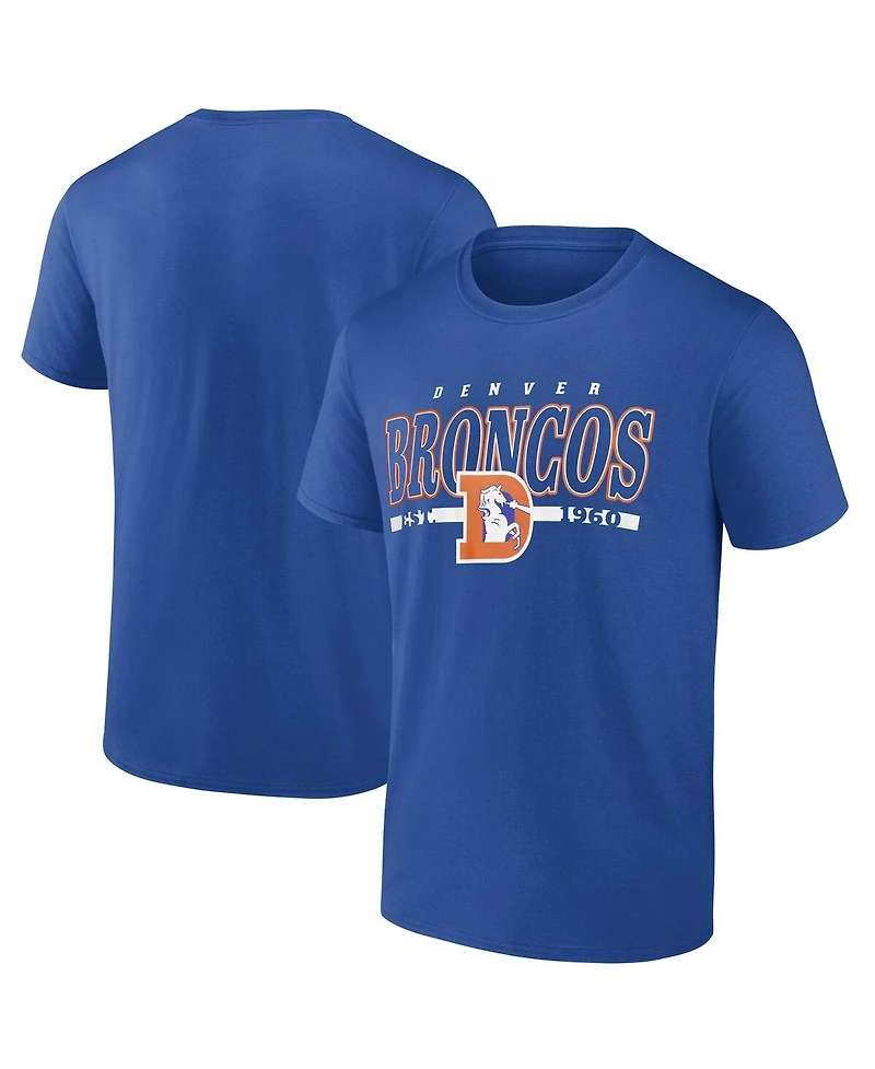 Fanatics Men's Royal Denver Broncos T-Shirt