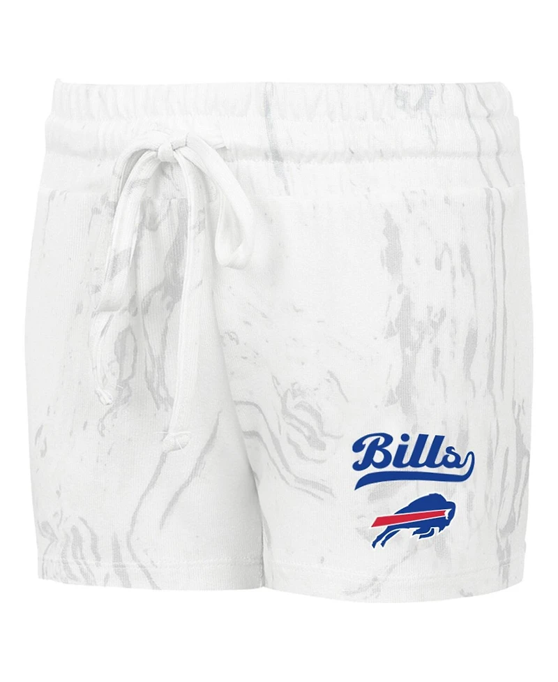 Concepts Sport Women's 2-Piece White Buffalo Bills Plus Quartz Tank Top and Shorts Set