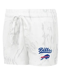 Concepts Sport Women's 2-Piece White Buffalo Bills Plus Quartz Tank Top and Shorts Set