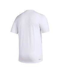 Adidas x Rich Mnisi Pride Collection Men's White Miami Hurricanes Pregame Aeroready T-Shirt