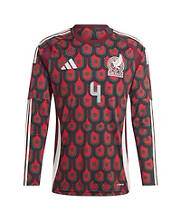 Adidas Men's Edson Alvarez Burgundy Mexico National Team 2024 Home Replica Player Long Sleeve Jersey