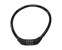 Bike Lock 4 Digit Resettable Combination Cable for Bicycle, 2 Feet x 1/2 Inch