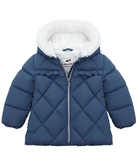 Rokka&Rolla Baby Girls Soft Lined Hooded Puffer Jacket