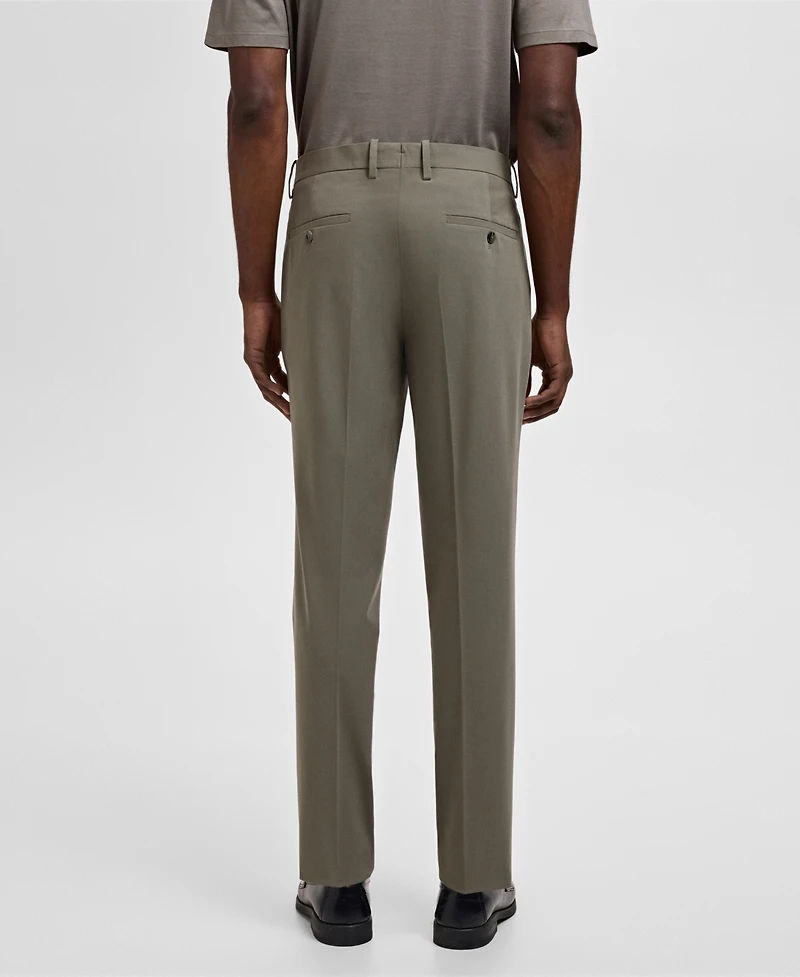 Mango Men's Stretch Fabric Super Slim-Fit Suit Pants