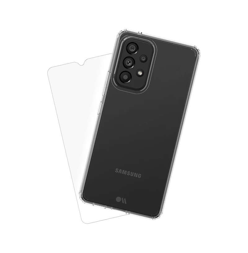 Case-Mate Protection Pack Tough Case and Glass Screen Protector for Samsung Galaxy A53 5G-Clear