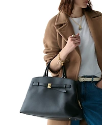 kate spade new york Deco Pebbled Leather Extra Large Satchel