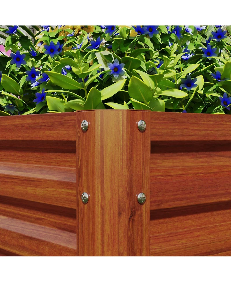 Outsunny 23.5" Raised Wall Garden Planet Beds for Vegetables and Flowers