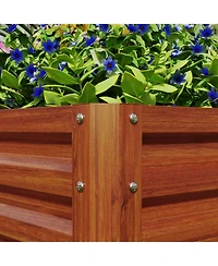 Outsunny 23.5" Raised Wall Garden Planet Beds for Vegetables and Flowers