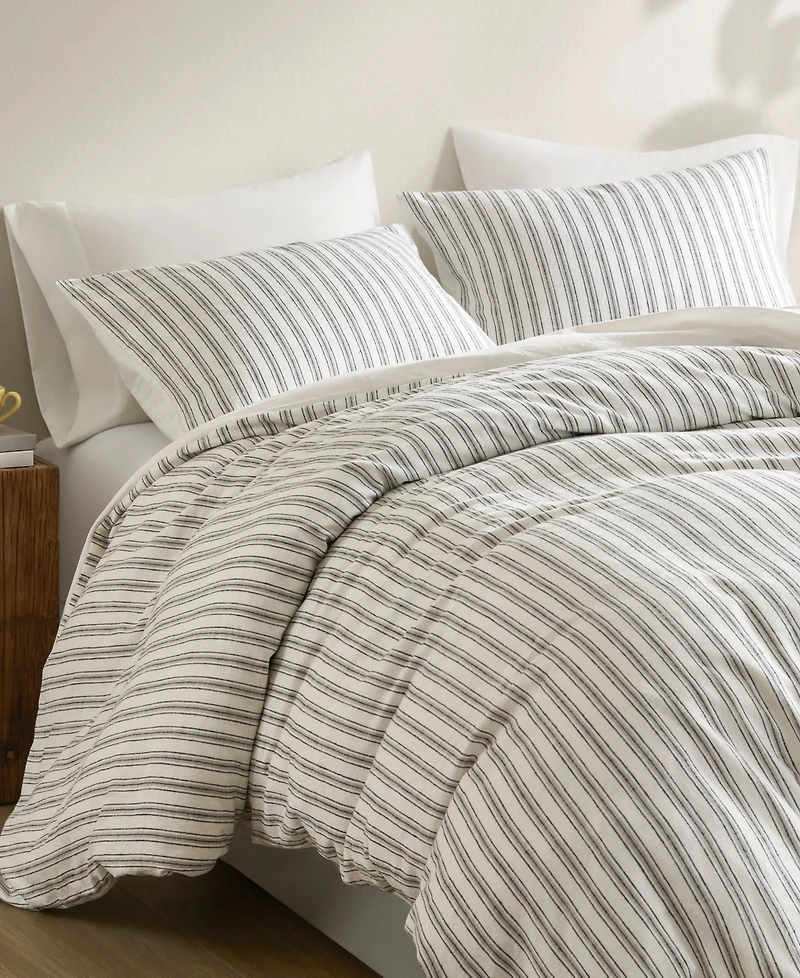 Madison Park Etta Striped 3-Pc. Duvet Cover Set