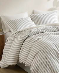 Madison Park Etta Striped 3-Pc. Duvet Cover Set