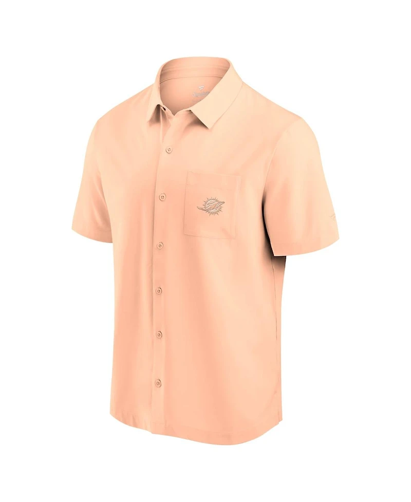 Fanatics Men's Light Pink Miami Dolphins Front Office Button-Up Shirt