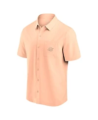 Fanatics Men's Light Pink Miami Dolphins Front Office Button-Up Shirt