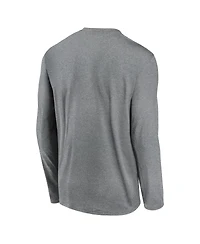Nike Men's Heather Gray Stanford Cardinal Primetime Primary Legend Long Sleeve T-Shirt