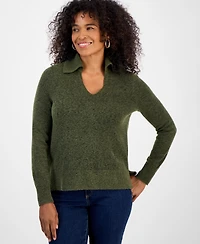 Style & Co Women's Luxsoft Johnny-Collar Sweater, Macy's Exclusive