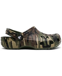 Crocs Big Kids Classic Camo Print Clog Sandals from Finish Line