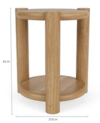 Tao 21" Taos Solid Oak Chairside Table