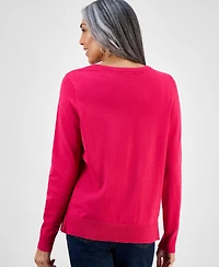 Style & Co Women's V-Neck Long-Sleeve Sweater, Created for Macy's