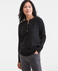 Style & Co Women's Henley Sweater, Macy's Exclusive