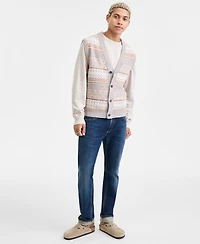 Sun + Stone Men's Fair Isle Sweater Vest, Macy's Exclusive