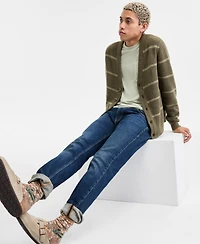 Sun + Stone Men's Long-Sleeve Scotty Stripe Cardigan, Macy's Exclusive