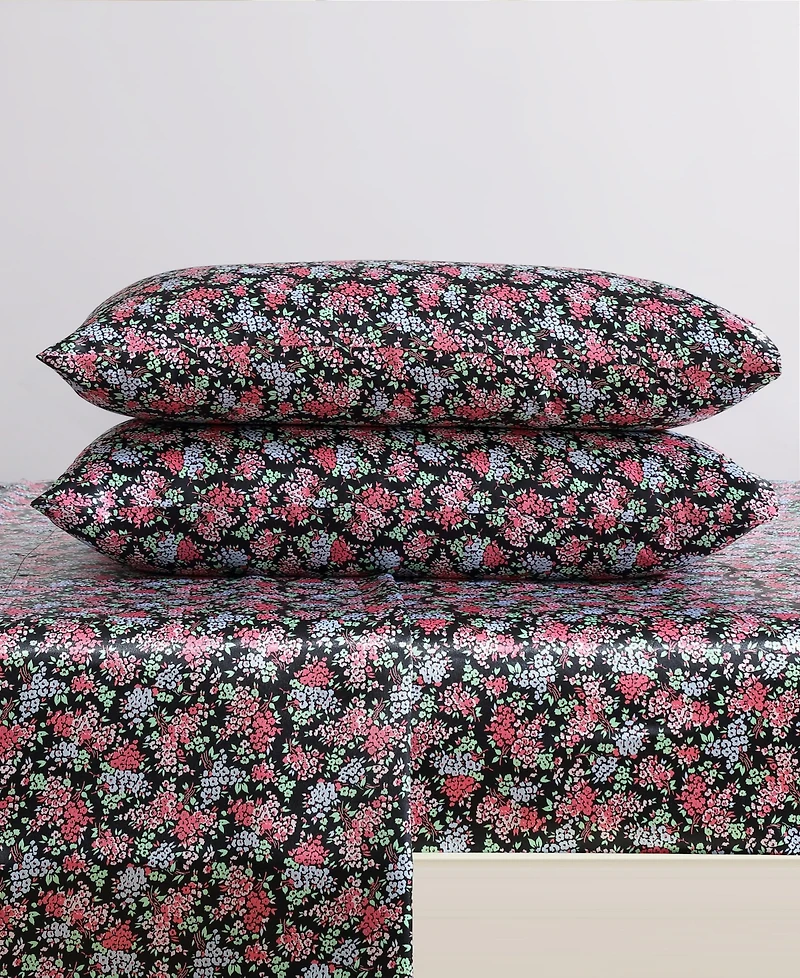 Closeout! Betsey Johnson Satin 3-Pc. Sheet Set, Twin